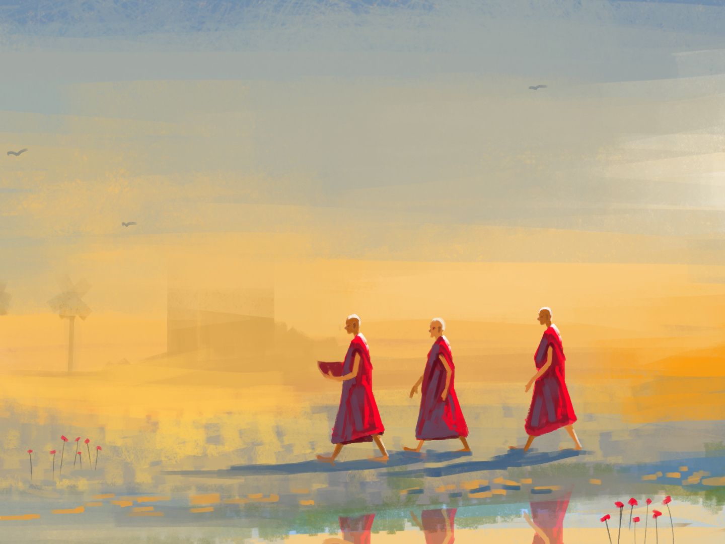 Journey Towards Peace by Indraneel KD (taken from Dribbble)