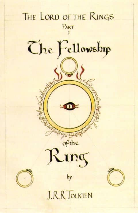 Lord of the Rings - Fellowship of the Ring Book Cover